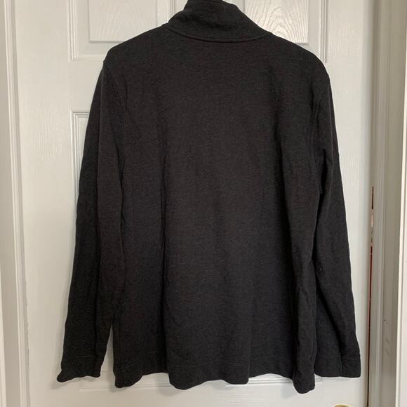 Banana Republic dark gray Core Temp 1/4 zip pullover - Picture 3 of 5